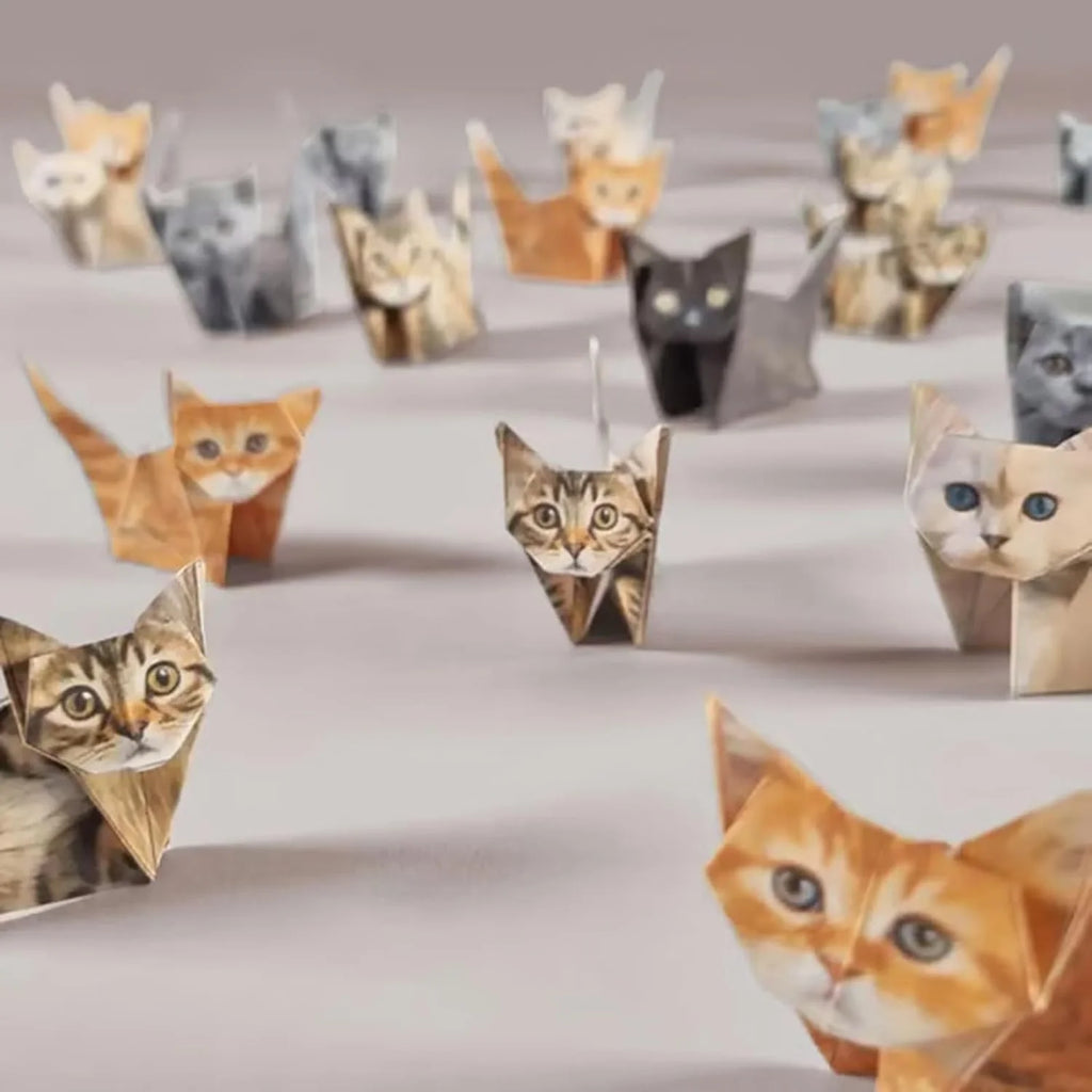 Fold Your Own Paper Cats