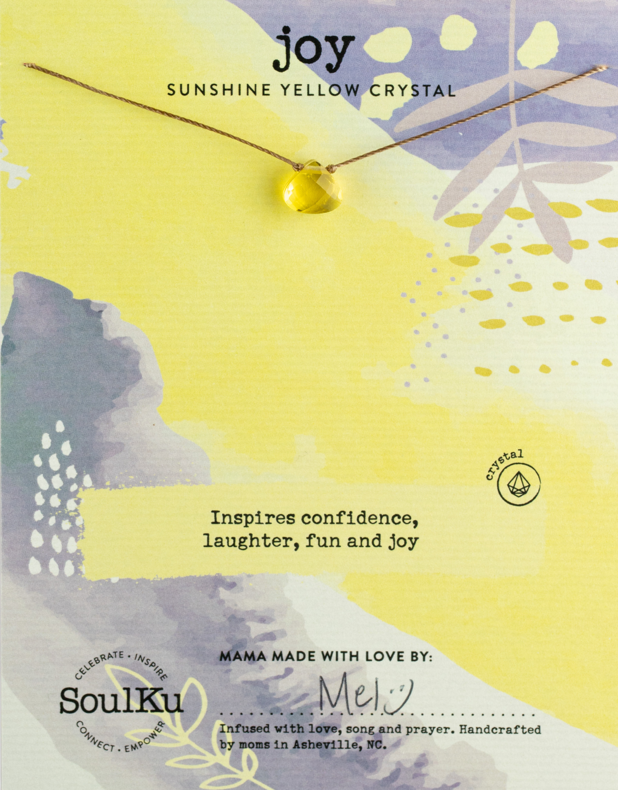 Sunshine Yellow Soul Shine Necklace for Joy - SHNE04