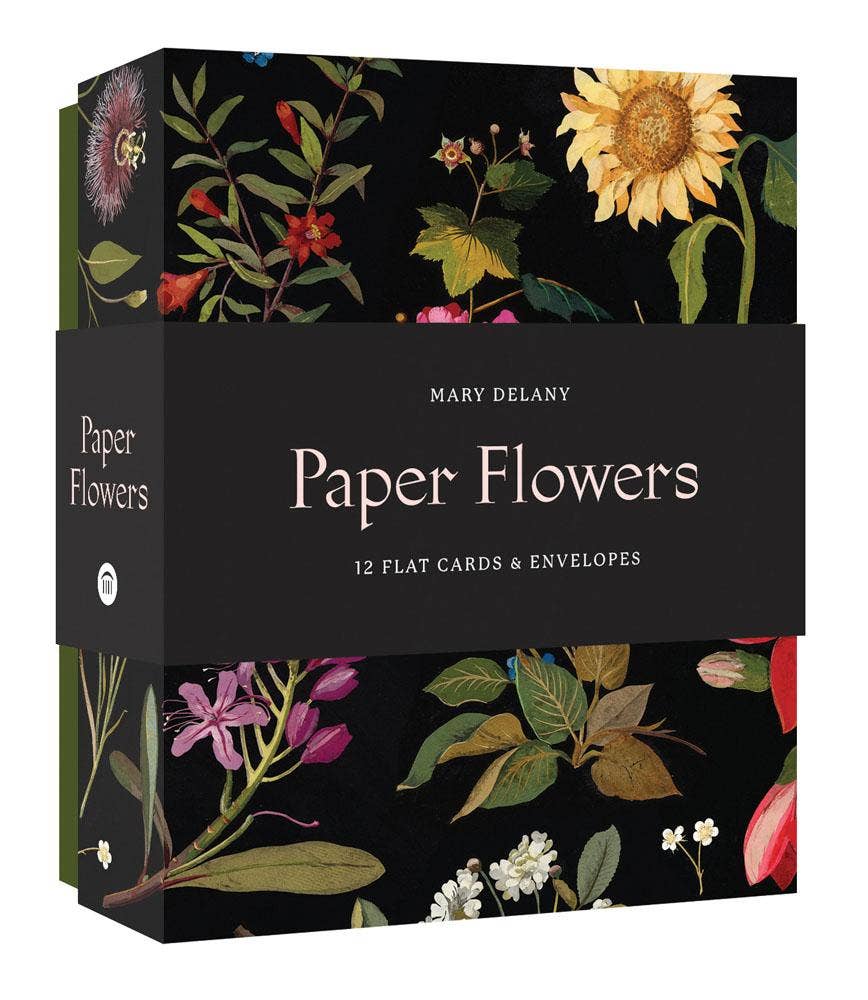 Paper Flowers 12 Flat Cards & Envelopes