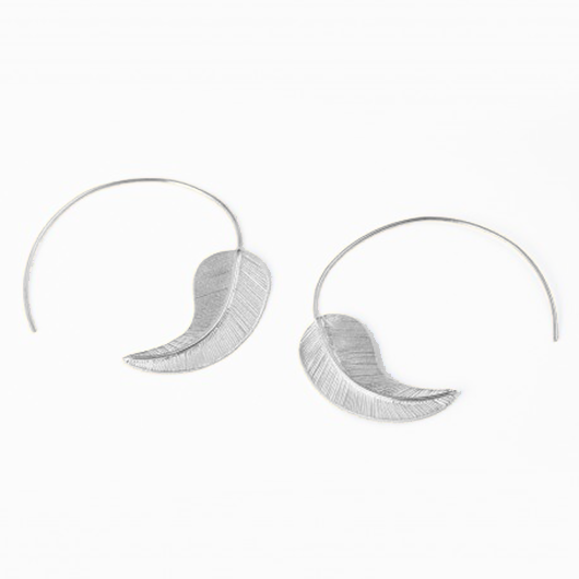 Feather Pull Through Earrings