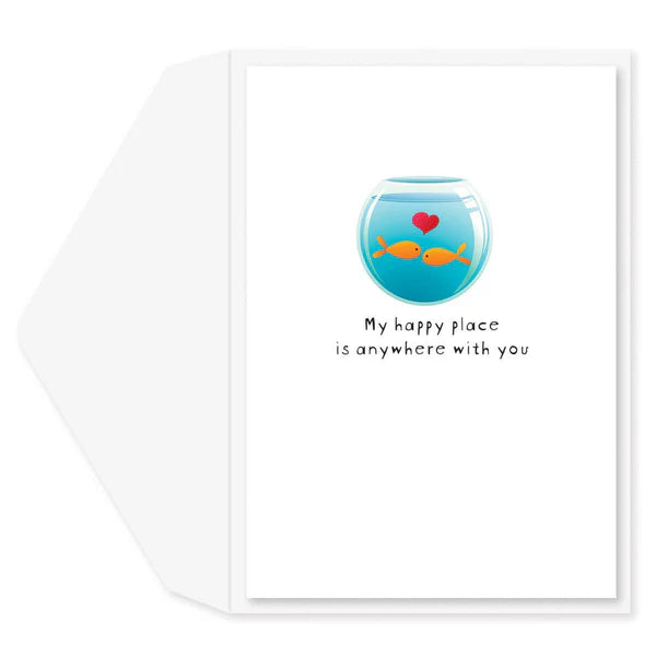 Fishy Kisses Anniversary Card