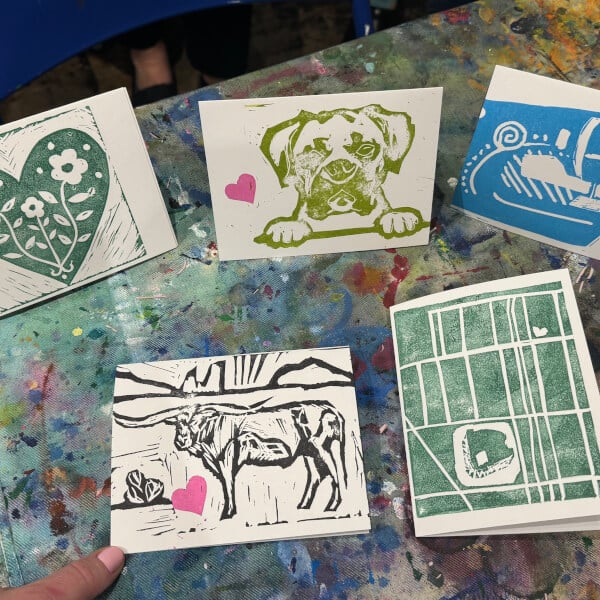 BYOB Galentine's Day Printmaking Workshop: Lino & Cards- Thursday Feb 12th 6-8:00pm