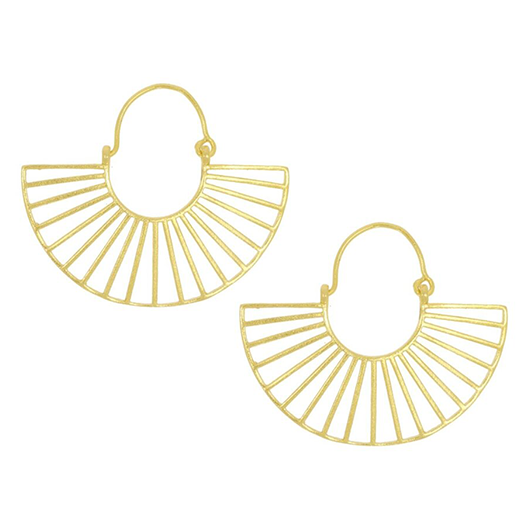 Helios Brass Earrings