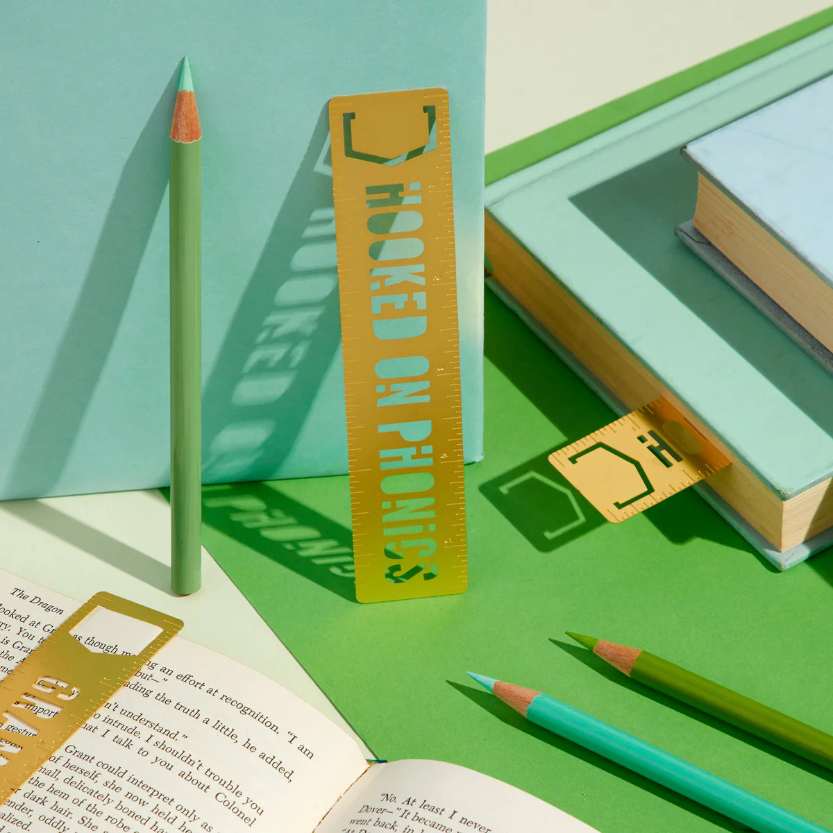 Hooked On Phonics Metal Bookmark Stencil