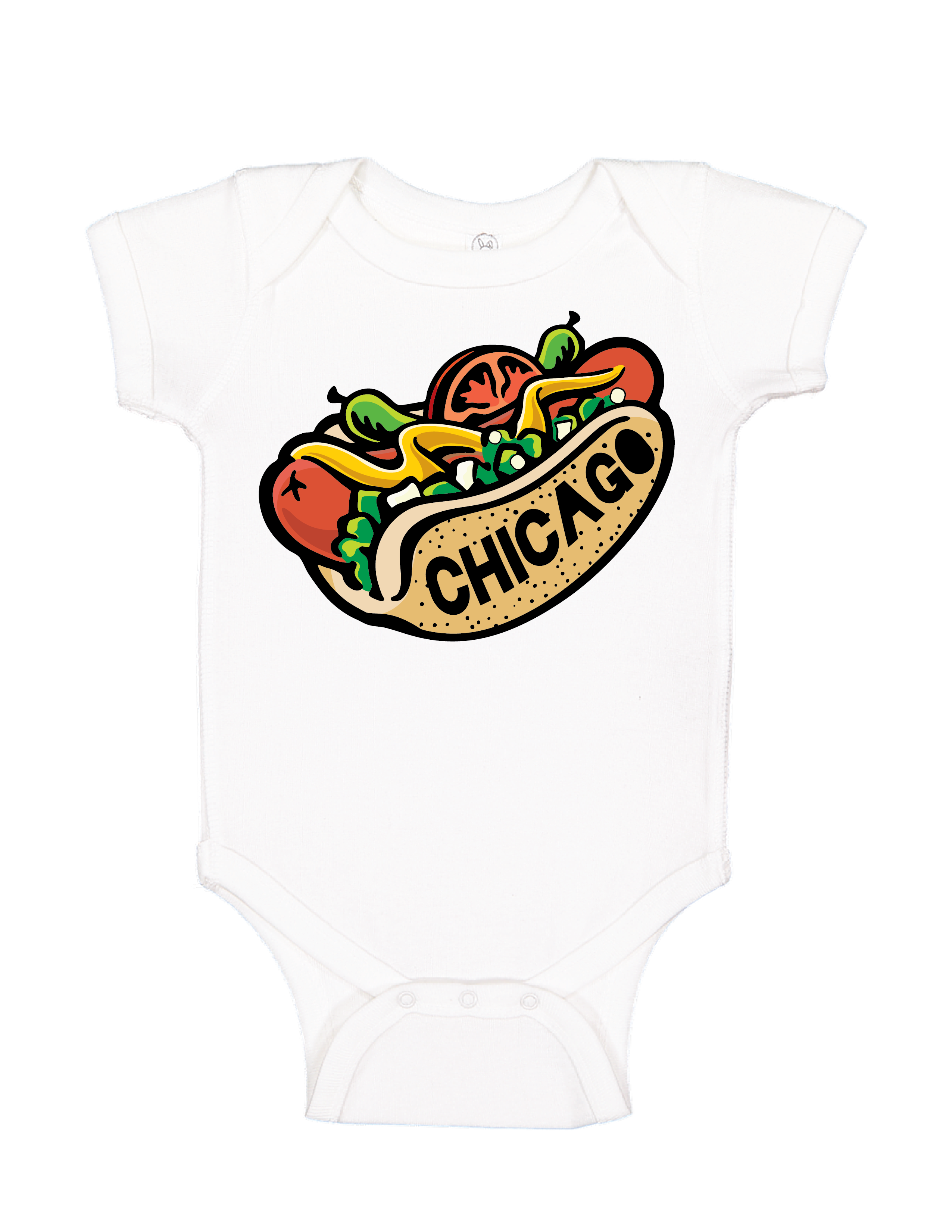 Chicago Hotdog Onesie