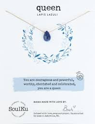 Lapis Lazuli Luxe Necklace for Queen-OLOVE02