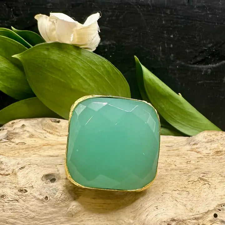 Large Square Cocktail Ring