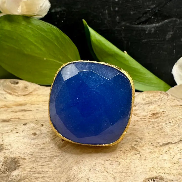 Large Square Cocktail Ring