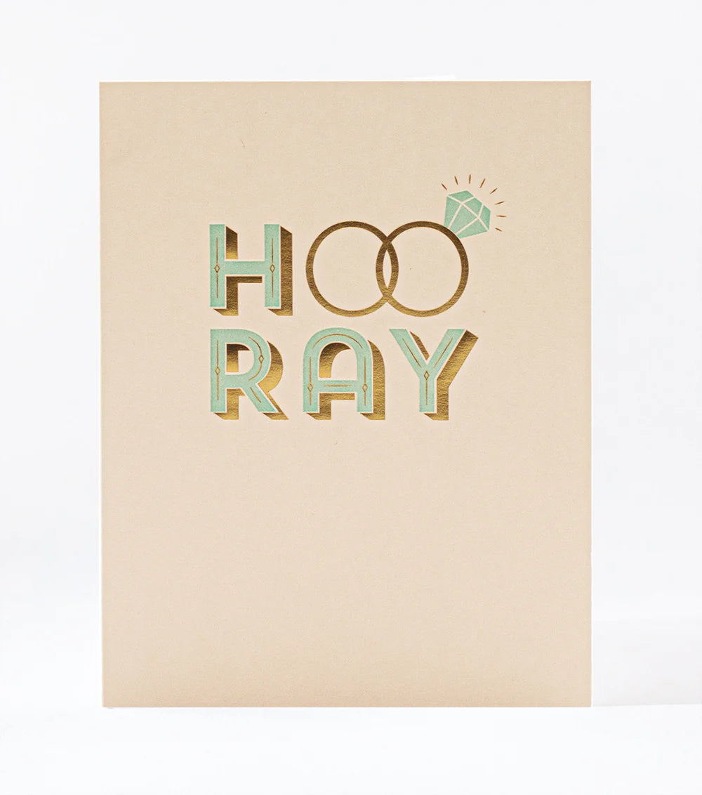 Hooray Rings Engagement Card