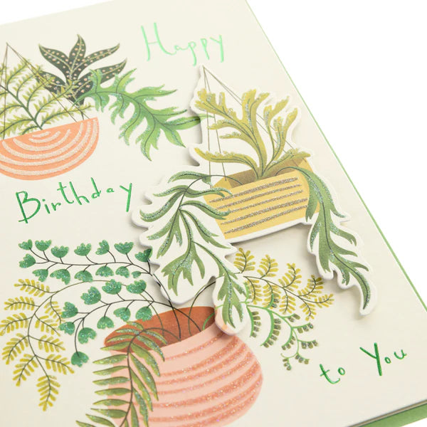Plants Birthday Handmade Card