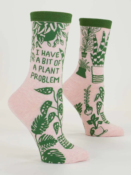 I Have a Bit of a Plant Problem W-Crew Socks