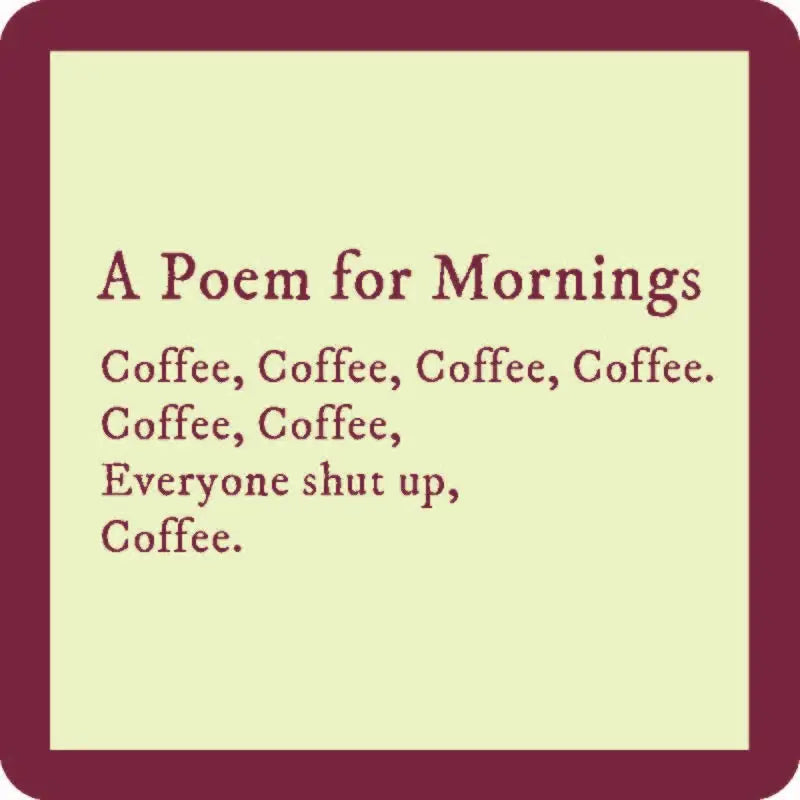 COASTER: Poem for Mornings