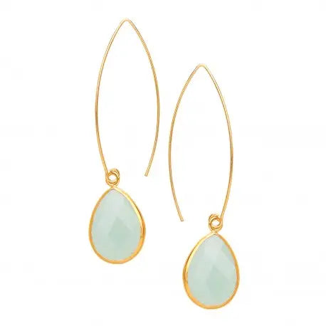 Pull Through Stone Earrings