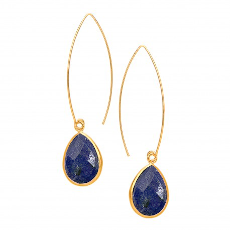 Pull Through Stone Earrings