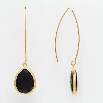 Pull Through Stone Earrings