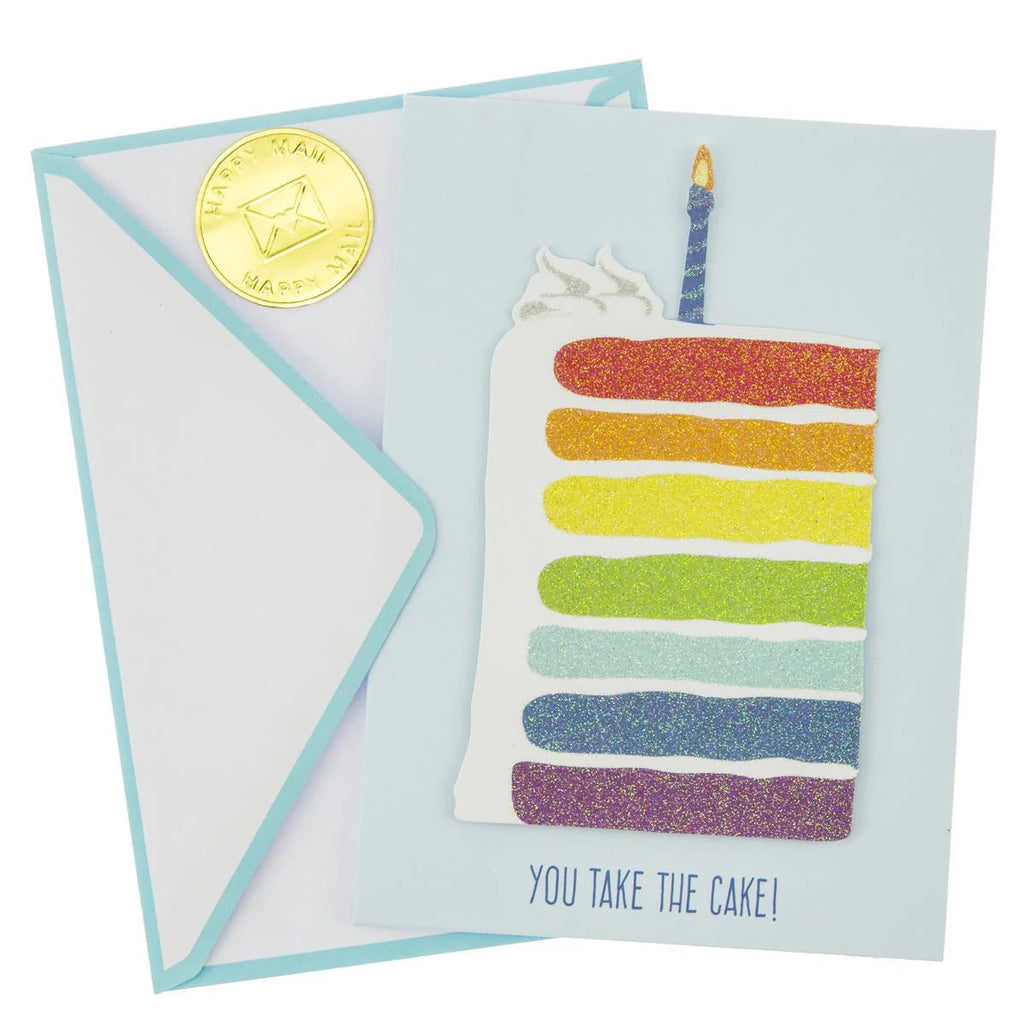 Rainbow Cake Birthday Handmade Card
