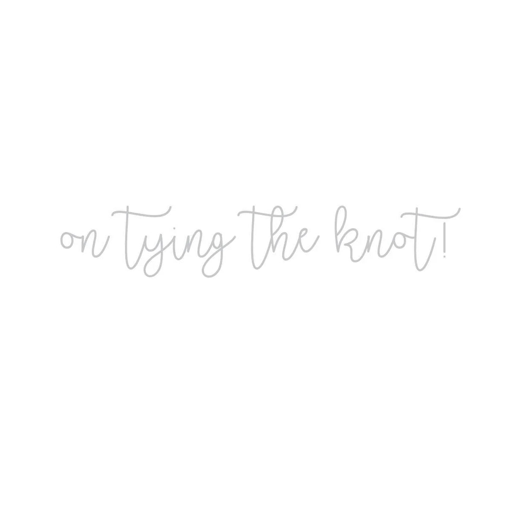 Tying The Knot Wedding Card