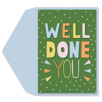 Well Done Congrats Card
