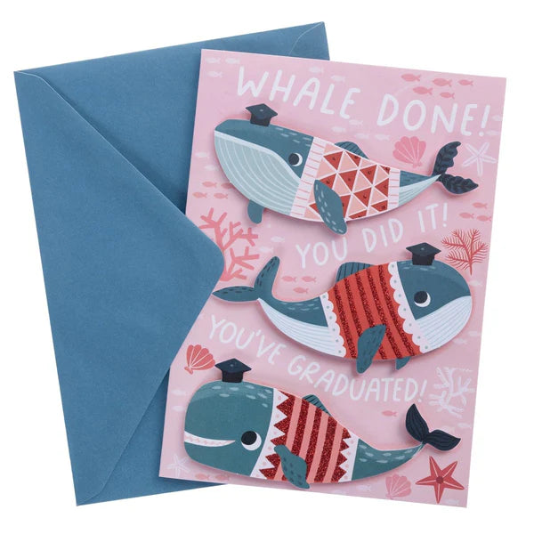 Whale Done Grad Handmade Card