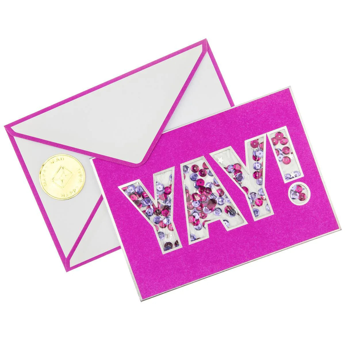 Yay Shaker Congratulations Handmade Card