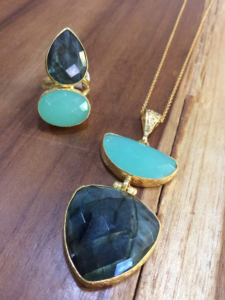 Double Stone Necklace