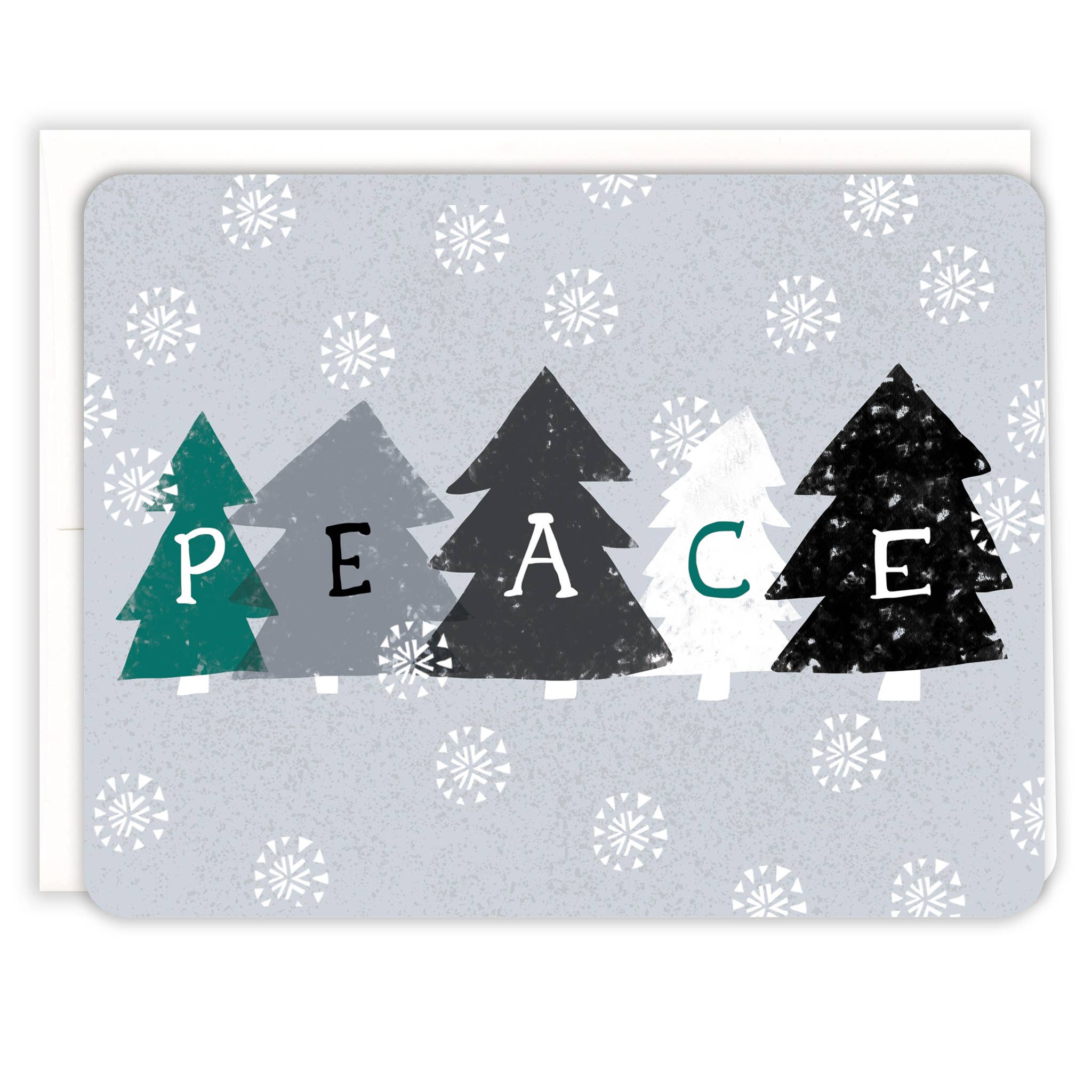 Peace Winter Forest Holiday Card