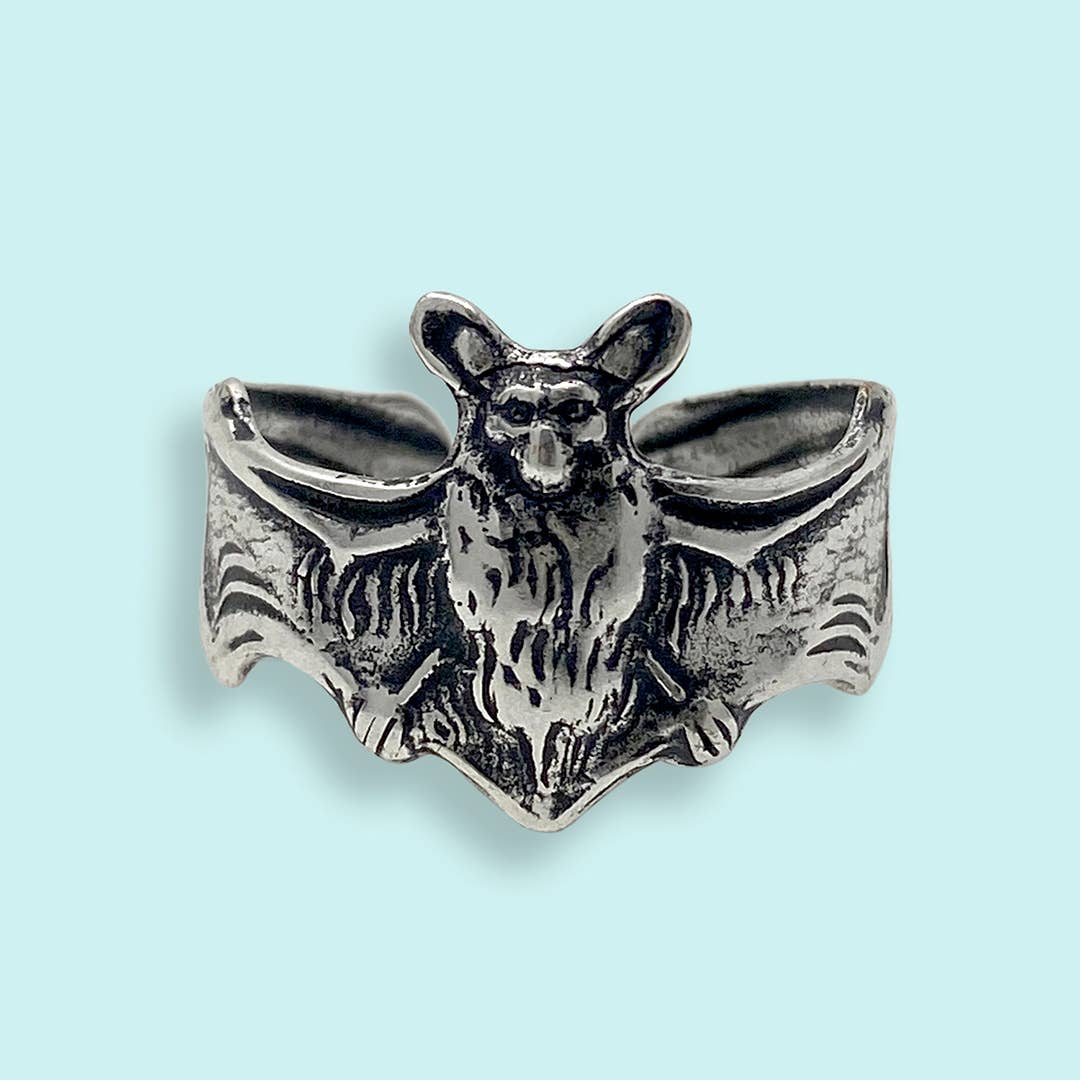 Silver Bat Ring: Carded