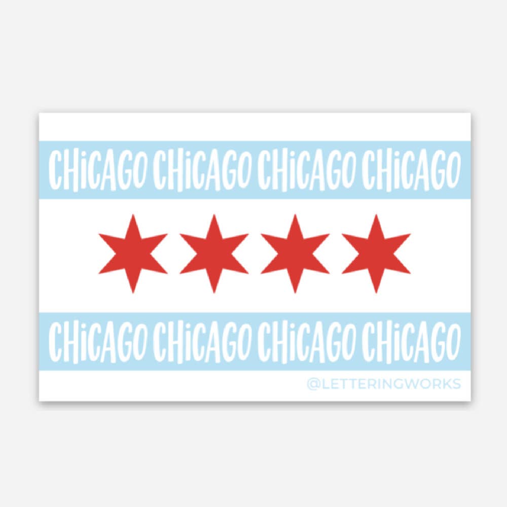 Chicago Flag Sticker