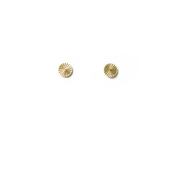 Circle Starburst  Stud Earring - One Strange Bird