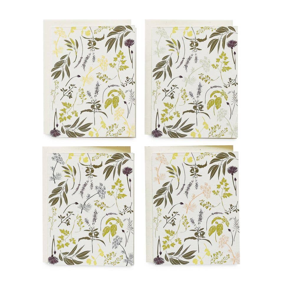 Garden Herbs Cards / Boxed Set of 8