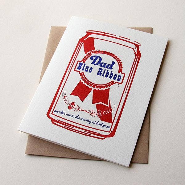 Father's Day Card - Blue Ribbon Dad