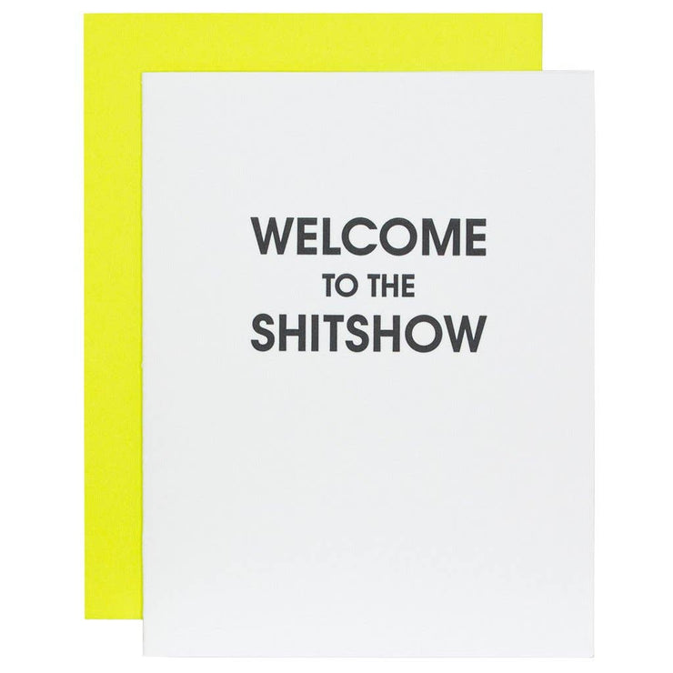 Welcome to the Shitshow Letterpress Card - One Strange Bird