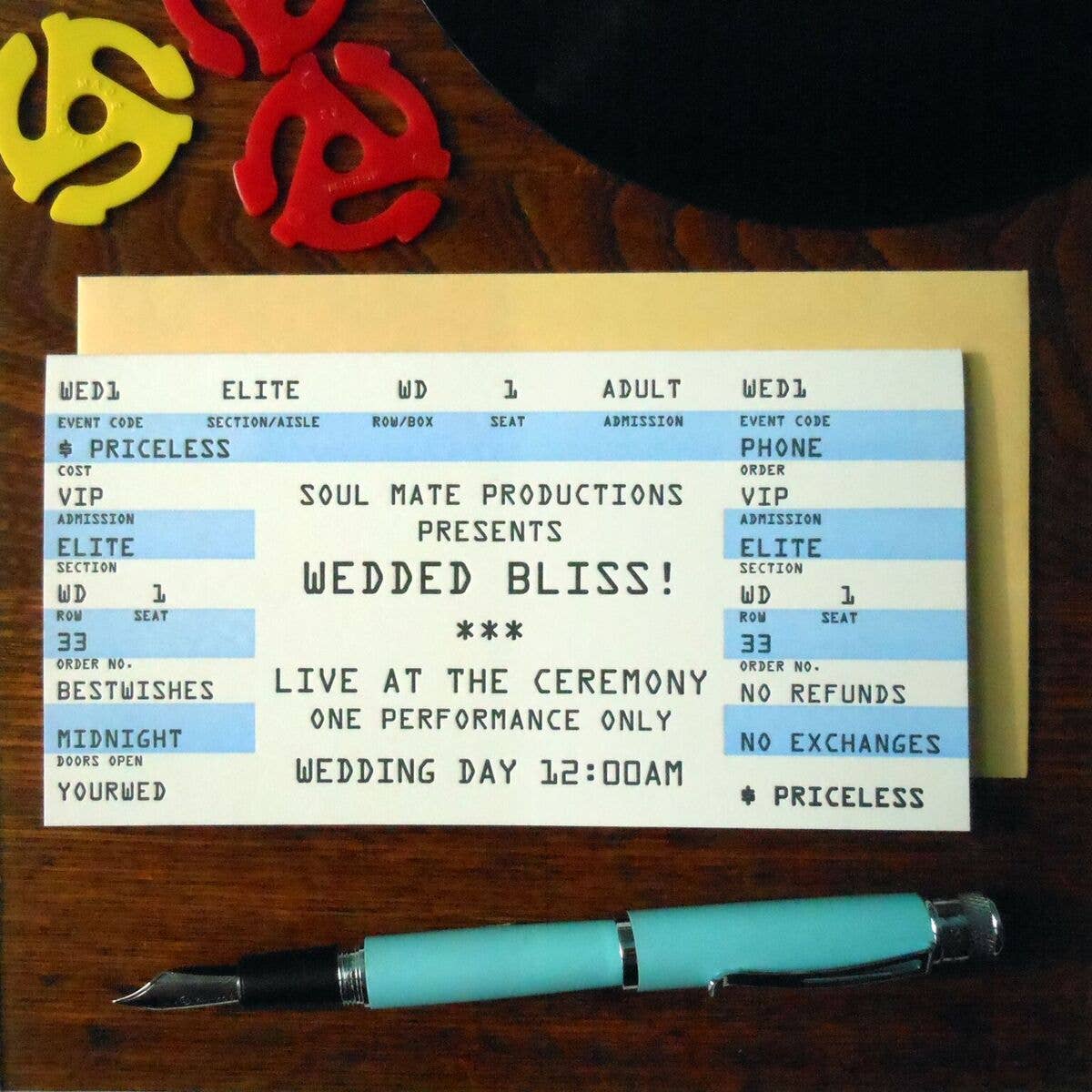 Wedding Rock Ticket