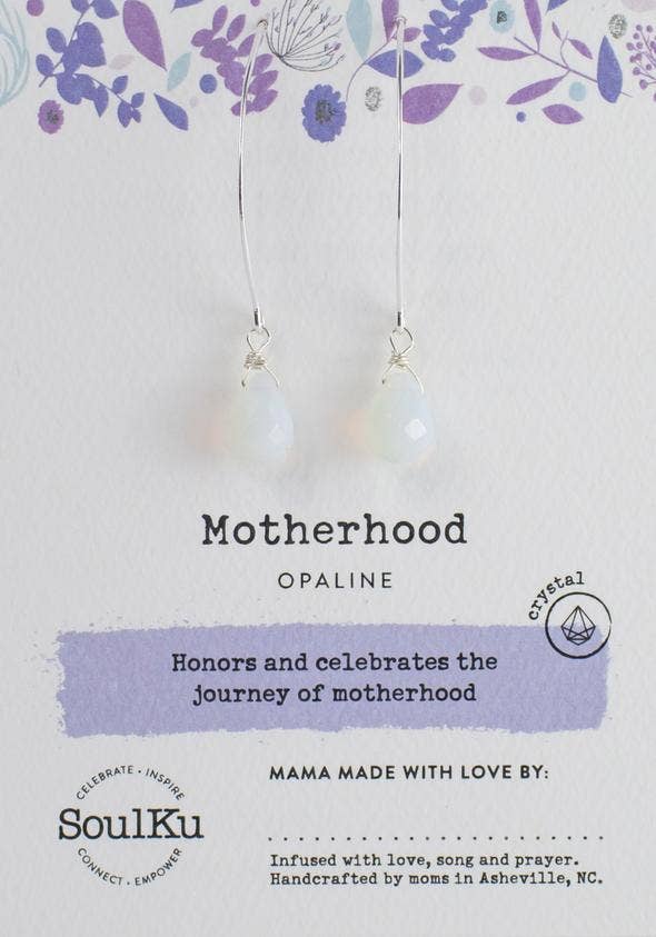 Opaline SoulFull of Light Long Earrings Motherhood - SFEL7