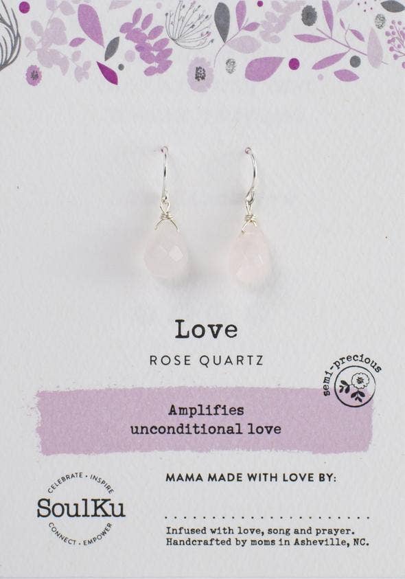 Rose Quartz Soul-Full of Light Earrings for Love - SFE8