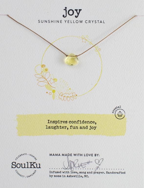 Sunshine Yellow Soul Shine Necklace for Joy - SS4 - One Strange Bird