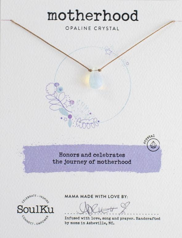 Opaline Crystal SoulShine Necklace Honoring Motherhood - SS7 - One Strange Bird