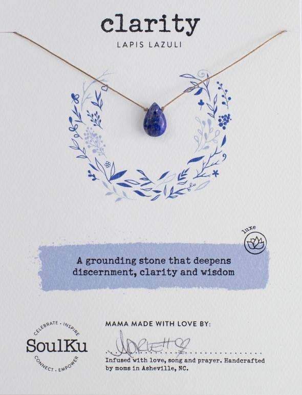 Lapis Lazuli Luxe Necklace for Clarity - OLOVE2