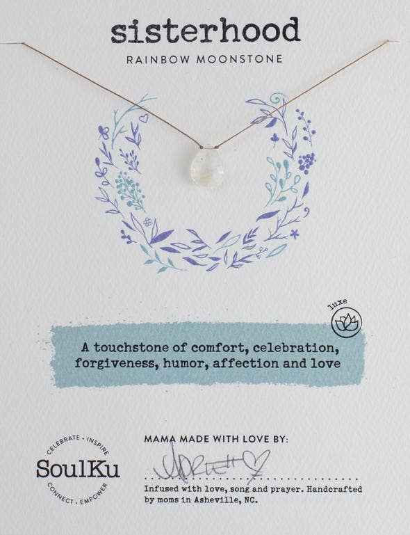 Moonstone Luxe Necklace for Sisterhood - OLOVE9 - One Strange Bird