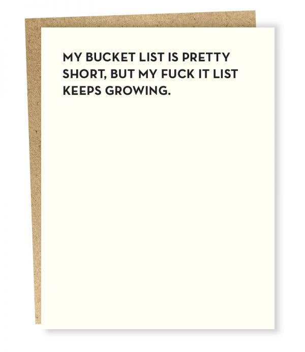 #105: Bucket List Card - One Strange Bird