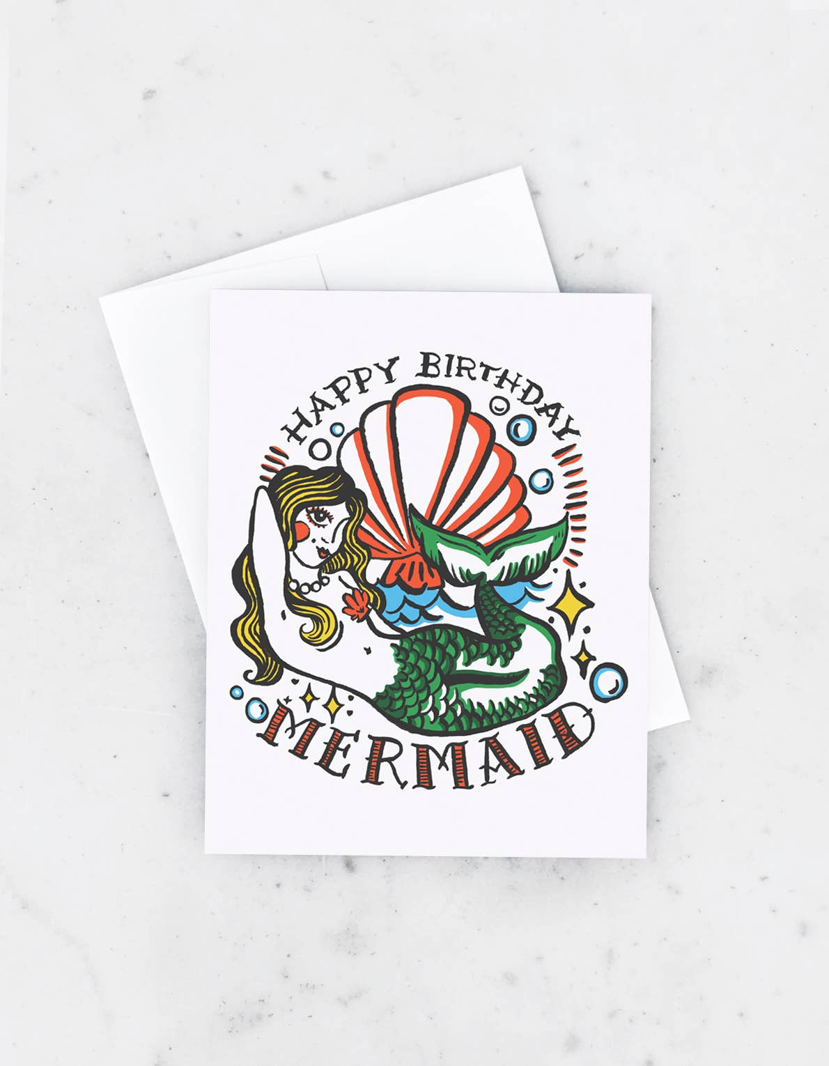 Frannie Flash Mermaid Birthday Card