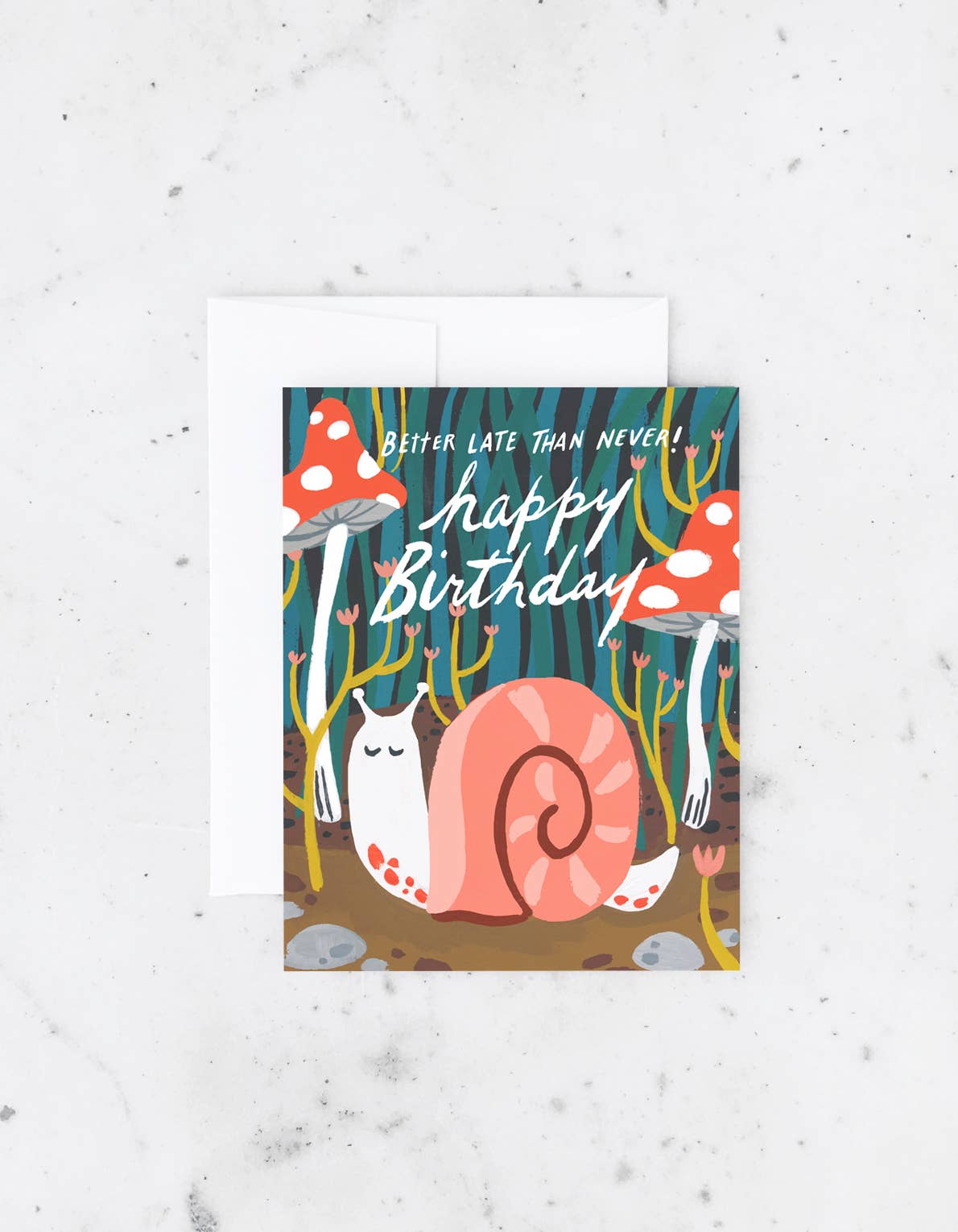 Belated Snail Card - One Strange Bird