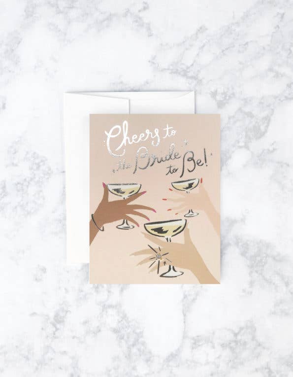 Cheers to the Bride Card - One Strange Bird