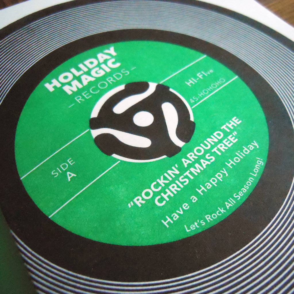 Holiday Magic Record Greeting Card