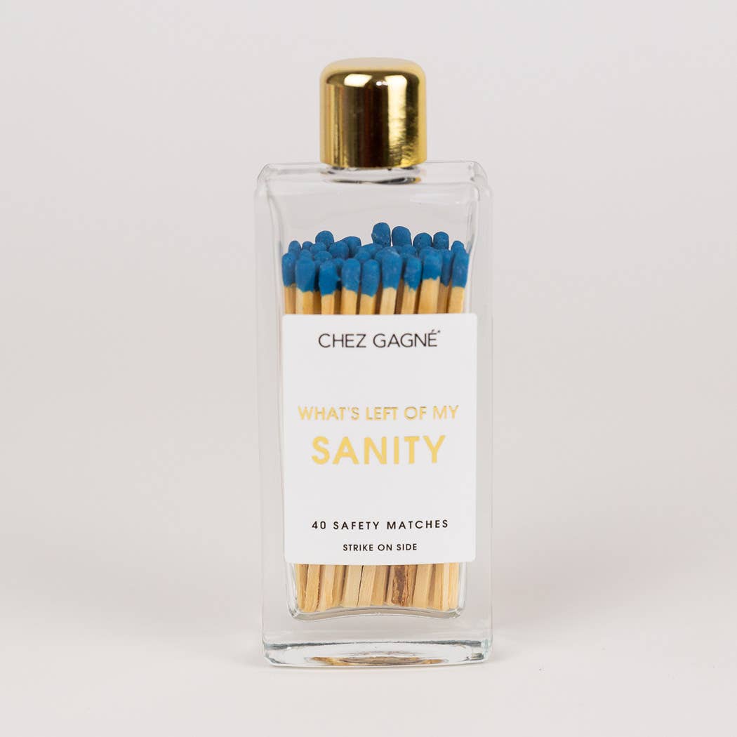 Left of My Sanity - Glass Bottle Matches