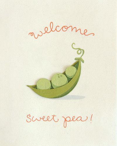 welcome sweet pea - One Strange Bird