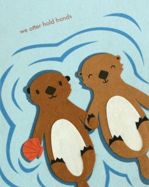 Otter Hold Hands - One Strange Bird