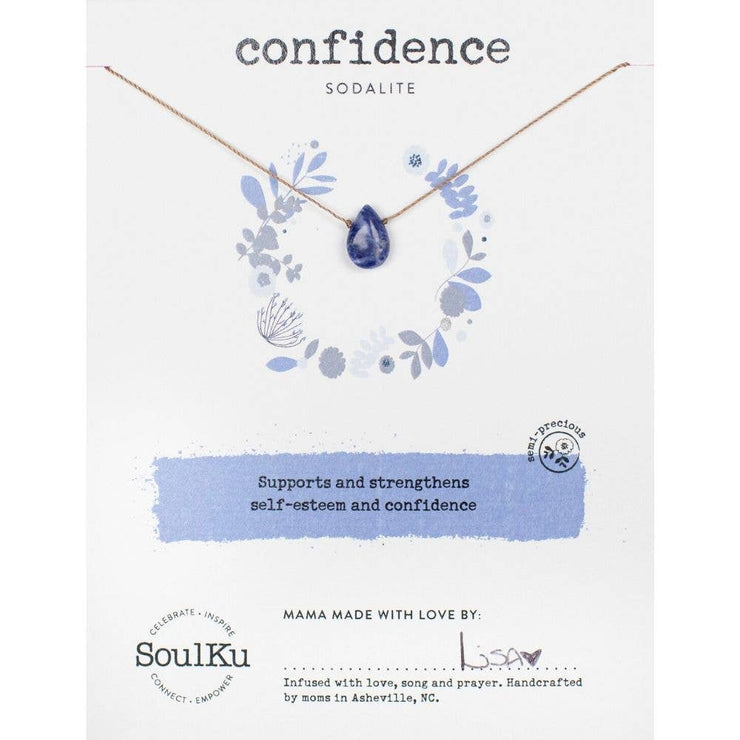 Sodalite Soul-Full of Light Necklace for Confidence - SFOL31 - One Strange Bird