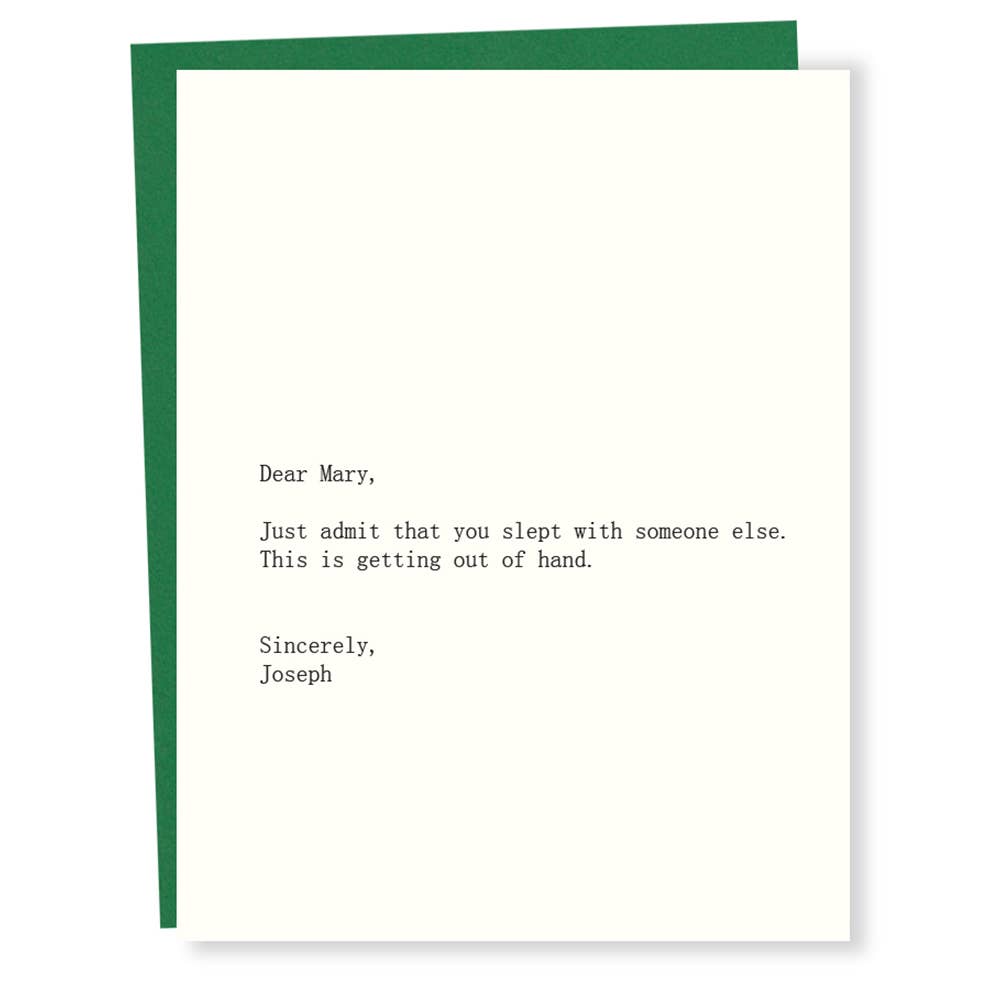 #264: Mary/Joseph Card - One Strange Bird