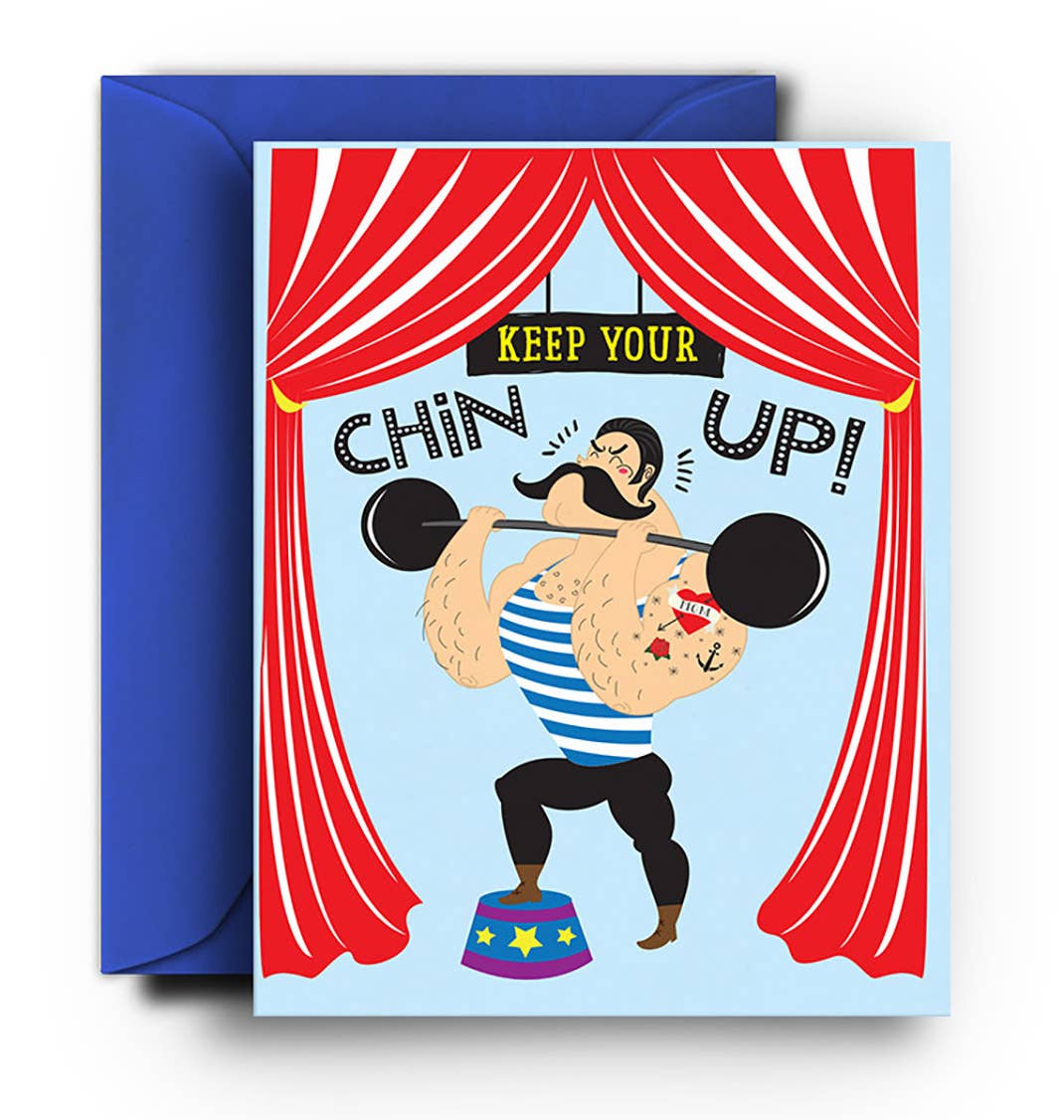 Chin Up Encouragement Card